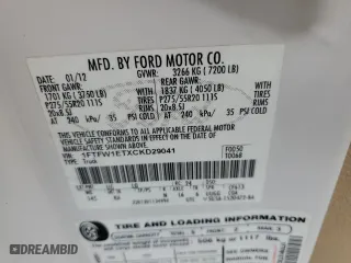 2012 Ford F-150 XL with VIN 1FTFW1ETXCKD29041, listed as a Copart auction lot 77966114 with 147,285 mi miles and Salvage Title. Bid and sale history available at carsss.com. Image 14.