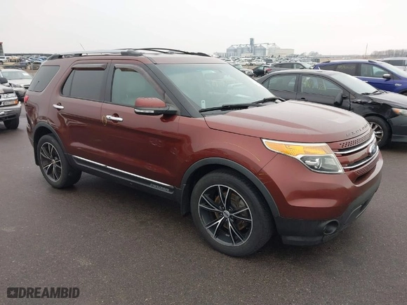 2015 Ford Explorer Limited with VIN 1FM5K8F81FGA20989, listed as a IAAI auction lot 41706989 with 167,152 mi miles. Bid and sale history available at carsss.com. Image 1.
