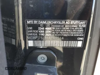 2004 Mercedes-Benz CL 500/600 с VIN WDBPJ75J34A040514, выставлен на аукционе Copart как лот 56733815 с пробегом Не указан миль и Чистый • Clean title. История ставок и продаж доступна на DreamBid. Изображение 12.