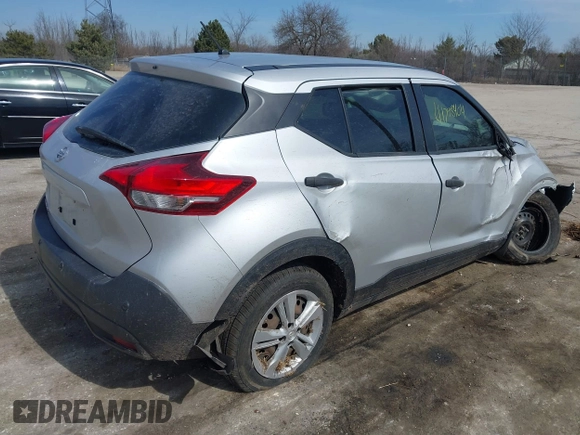 2020 Nissan Kicks S with VIN 3N1CP5BV5LL527783, listed as a IAAI auction lot 41798404 with 53,834 mi miles and . Bid and sale history available at DreamBid. Image 4.
