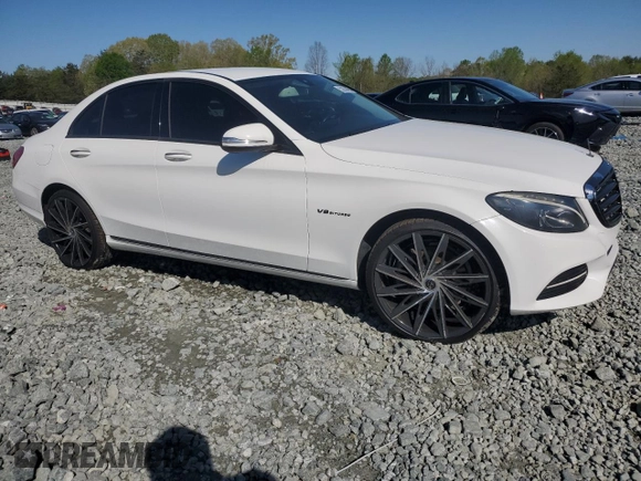 2015 Mercedes-Benz C-Class C 300 Luxury with VIN 55SWF4KB1FU026971, listed as a Copart auction lot 52259455 with 132,212 mi miles and Salvage Title. Bid and sale history available at carsss.com. Image 4.