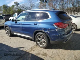 2020 BMW X3 xDrive30i with VIN 5UXTY5C07L9D65002, listed as a Copart auction lot 45898605 with 45,176 mi miles and Salvage Title. Bid and sale history available at DreamBid. Image 2.
