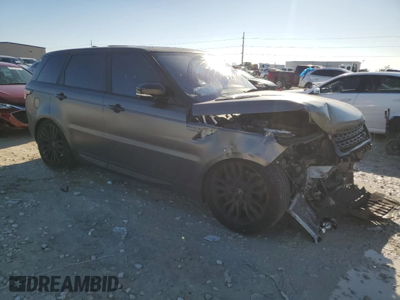 2017 Land Rover Range Rover Sport with VIN SALWR2FE3HA128357, listed as a Copart auction lot 86015104 with 62,257 mi miles and Salvage Title. Bid and sale history available at DreamBid. Image 4.