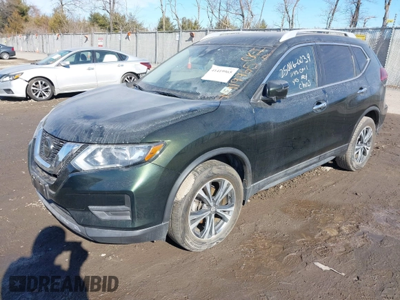 2019 Nissan Rogue SL with VIN 5N1AT2MV8KC799892, listed as a IAAI auction lot 41419965 with 55,955 mi miles. Bid and sale history available at carsss.com. Image 17.