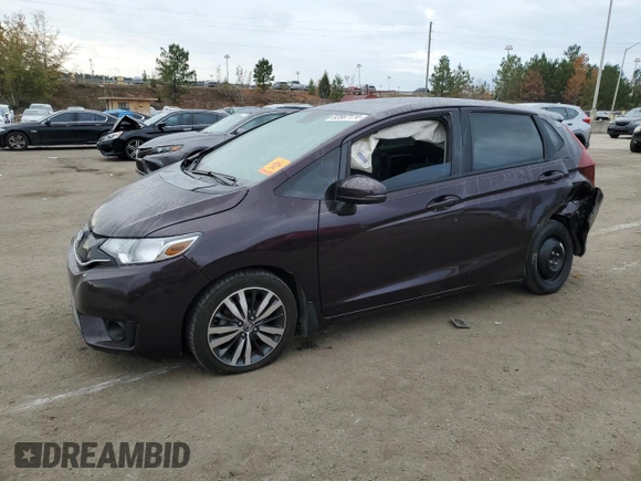 2017 Honda Fit EX-L z VIN JHMGK5H94HS012997, wystawiony jako Copart lot #82567174 z przebiegiem 64 258 mil mil oraz Czysty tytuł • Clean title. Historia ofert i sprzedaży dostępna na DreamBid. Obrazek 1.