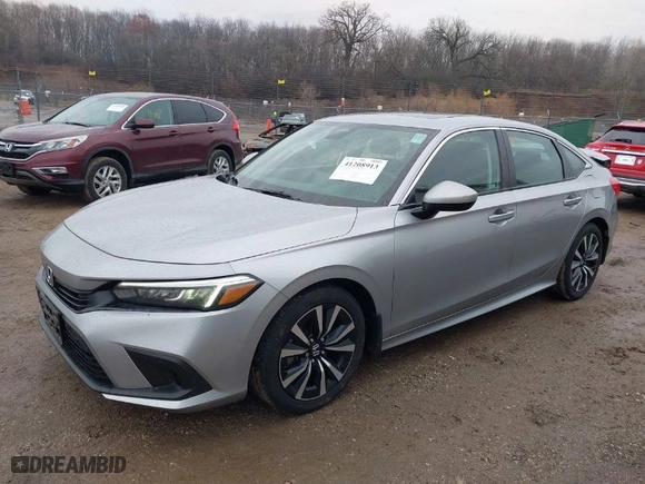 2022 Honda Civic Sedan EX with VIN 2HGFE1F7XNH312479, listed as a IAAI auction lot 41208913 with 21,589 mi miles. Bid and sale history available at carsss.com. Image 2.