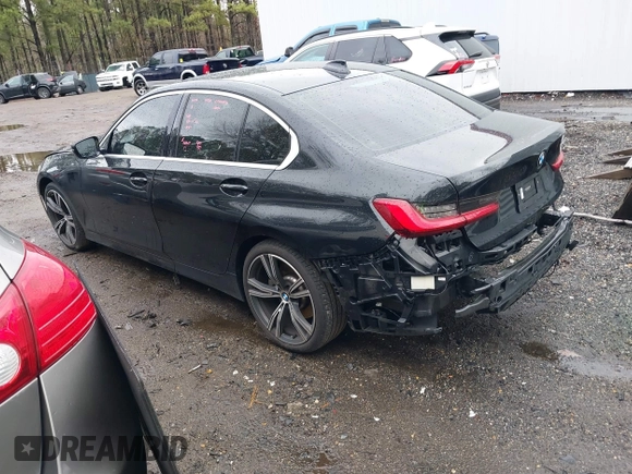 2021 BMW 3 Series 330i with VIN 3MW5R1J08M8B98335, listed as a IAAI auction lot 41741559 with 48,430 mi miles. Bid and sale history available at carsss.com. Image 3.