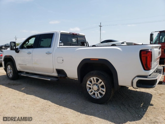 2020 GMC Sierra 3500HD Denali with VIN 1GT49WEY2LF317238, listed as a Copart auction lot 61554414 with 0 mi miles and Salvage Title. Bid and sale history available at carsss.com. Image 2.