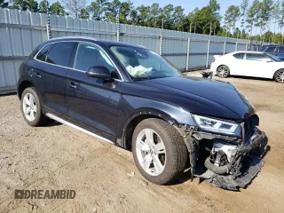 2018 Audi Q5 Premium Plus with VIN WA1BNAFY0J2040205, listed as a Copart auction lot 59352672 with 0 mi miles. Bid and sale history available at carsss.com. Image 1.
