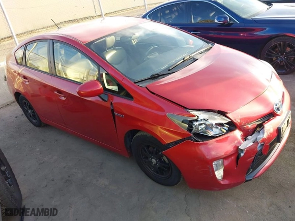 2012 Toyota Prius One with VIN JTDKN3DU5C5387838, listed as a IAAI auction lot 41219319 with NaN miles. Bid and sale history available at carsss.com. Image 1.