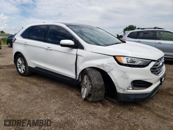 2020 Ford Edge SEL with VIN 2FMPK4J96LBB04620, listed as a Copart auction lot 62301645 with 54,621 mi miles and Salvage title. Bid and sale history available at DreamBid. Image 4.