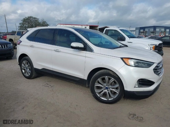 2019 Ford Edge Titanium with VIN 2FMPK3K93KBB11919, listed as a IAAI auction lot 41613148 with 61,053 mi miles. Bid and sale history available at carsss.com. Image 1.