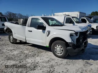 2023 Ford F-150 XL with VIN 1FTMF1CB5PKG04452, listed as a Copart auction lot 44376705 with 23,722 mi miles and Salvage Title. Bid and sale history available at carsss.com. Image 4.