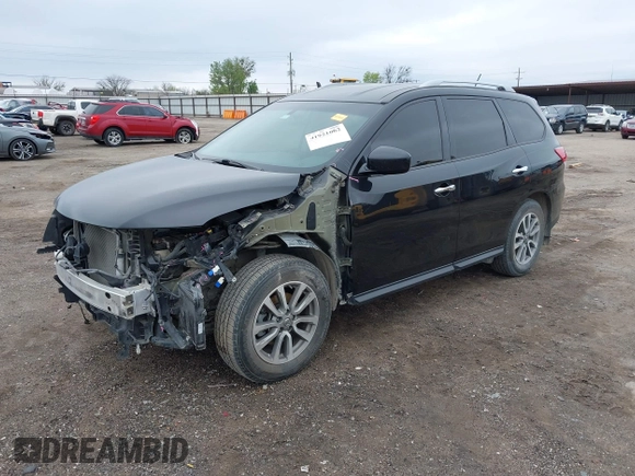 2016 Nissan Pathfinder Platinum with VIN 5N1AR2MN6GC624904, listed as a IAAI auction lot 41921662 with 77,025 mi miles. Bid and sale history available at carsss.com. Image 18.