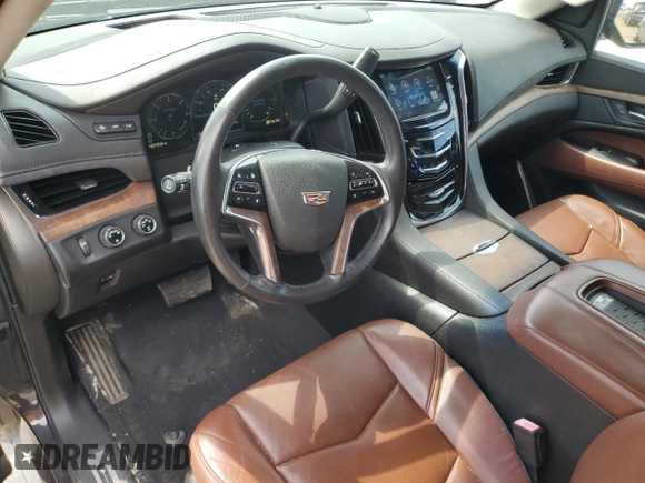 2015 Cadillac Escalade Premium z VIN 1GYS4NKJ3FR576518, wystawiony jako Copart lot #53972985 z przebiegiem 79 763 mil mil oraz Czysty tytuł • Clean title. Historia ofert i sprzedaży dostępna na DreamBid. Obrazek 8.