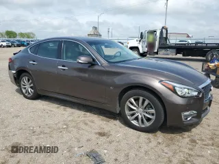 2019 Infiniti Q70 Luxe with VIN JN1BY1AR2KM585067, listed as a Copart auction lot 57527895 with 62,965 mi miles and Salvage title. Bid and sale history available at DreamBid. Image 4.