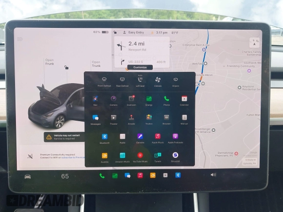 2021 Tesla Model Y Long Range z VIN 5YJYGDEE6MF070068, wystawiony jako IAAI lot #42224634 z przebiegiem 33 850 mil mil oraz . Historia ofert i sprzedaży dostępna na DreamBid. Obrazek 18.