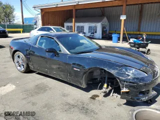 2008 Chevrolet Corvette Z06 with VIN 1G1YY26EX85121524, listed as a Copart auction lot 50619465 with 0 mi miles and Salvage Title. Bid and sale history available at carsss.com. Image 4.
