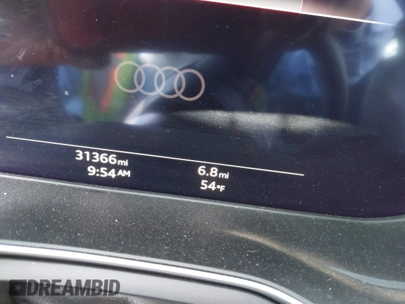 2023 Audi A5 Sportback S line Premium Plus with VIN WAUFACF5XPA058114, listed as a IAAI auction lot 41472732 with 31,366 mi miles. Bid and sale history available at carsss.com. Image 7.