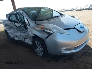 2015 Nissan LEAF S z VIN 1N4AZ0CP8FC313619, wystawiony jako IAAI lot #42139534 z przebiegiem 57 996 mil mil oraz . Historia ofert i sprzedaży dostępna na DreamBid. Obrazek 1.