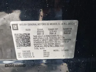 2019 GMC Terrain SLT with VIN 3GKALPEV7KL286366, listed as a IAAI auction lot 41948605 with 89,789 mi miles. Bid and sale history available at carsss.com. Image 9.