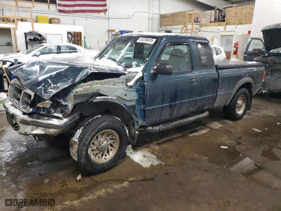 1998 Ford Ranger XL with VIN 1FTZR15X7WPB04168, listed as a Copart auction lot 41378415 with 241,186 mi miles and Salvage Title. Bid and sale history available at carsss.com. Image 1.