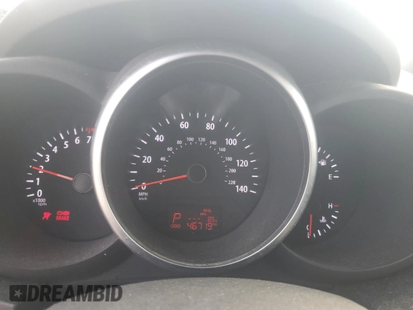 2012 Kia Soul + with VIN KNDJT2A67C7353440, listed as a Copart auction lot 50378265 with 46,719 mi miles and Salvage Title. Bid and sale history available at DreamBid. Image 9.