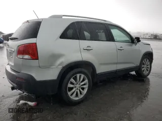 2011 Kia Sorento LX with VIN 5XYKTDA23BG046183, listed as a Copart auction lot 51247195 with 114,497 mi miles and Salvage Title. Bid and sale history available at carsss.com. Image 3.