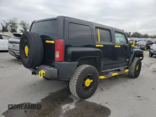 2007 Hummer H3 SUV with VIN 5GTDN13E478223985, listed as a Copart auction lot 88459295 with 215,840 mi miles and Clean Title. Bid and sale history available at DreamBid. Image 3.