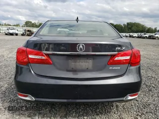 2014 Acura RLX Tech Pkg with VIN JH4KC1F56EC003918, listed as a Copart auction lot 68120414 with 76,951 mi miles and Salvage Title. Bid and sale history available at carsss.com. Image 6.