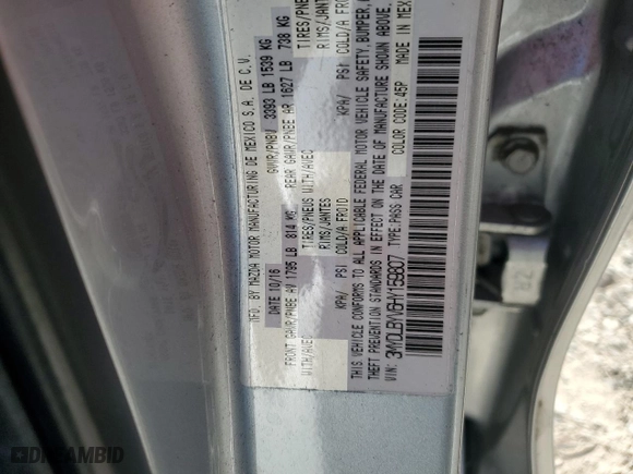 2017 Toyota Yaris iA with VIN 3MYDLBYV6HY159807, listed as a Copart auction lot 52677585 with 66,416 mi miles and Salvage Title. Bid and sale history available at carsss.com. Image 14.