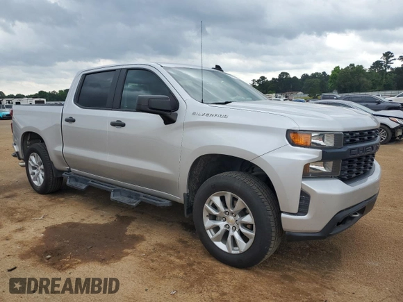 2020 Chevrolet Silverado 1500 Custom with VIN 3GCPWBEH8LG185048, listed as a Copart auction lot 55404675 with 117,318 mi miles and Clean Title. Bid and sale history available at carsss.com. Image 4.