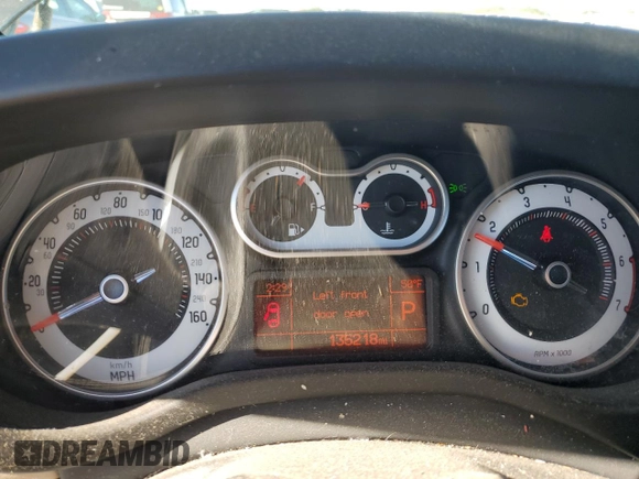 2014 FIAT 500L Lounge with VIN ZFBCFACHXEZ012262, listed as a Copart auction lot 76758574 with 135,218 mi miles and Salvage Title. Bid and sale history available at carsss.com. Image 9.
