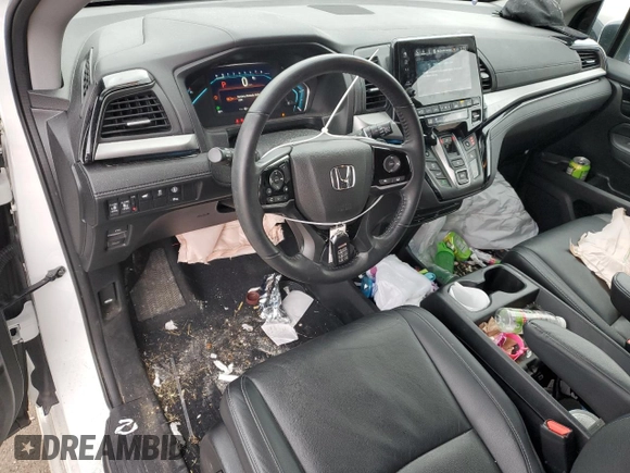 2022 Honda Odyssey Touring z VIN 5FNRL6H89NB039089, wystawiony jako Copart lot #81227004 z przebiegiem 50 881 mil mil oraz Szkoda całkowita • Salvage title. Historia ofert i sprzedaży dostępna na DreamBid. Obrazek 8.