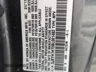 2011 Honda Element EX z VIN 5J6YH1H75BL001482, wystawiony jako Copart lot #59041055 z przebiegiem 206 361 mil mil oraz Szkoda całkowita • Salvage title. Historia ofert i sprzedaży dostępna na DreamBid. Obrazek 12.