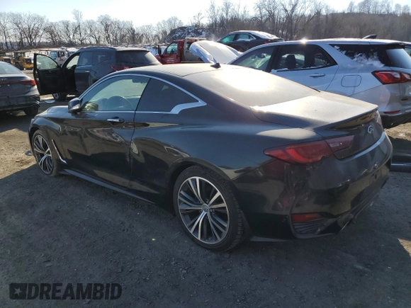 2017 Infiniti Q60 Premium with VIN JN1CV7EL4HM321038, listed as a Copart auction lot 88424225 with 101,233 mi miles and Salvage title. Bid and sale history available at DreamBid. Image 2.