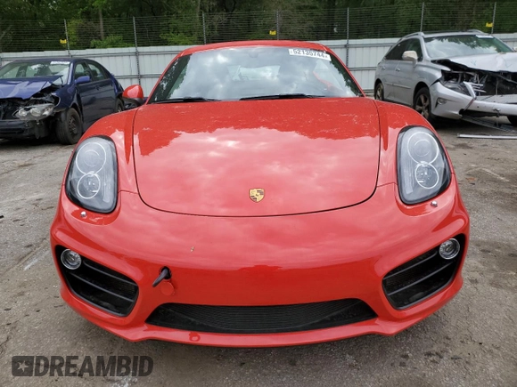 2016 Porsche Cayman S with VIN WP0AB2A80GK185261, listed as a Copart auction lot 52135744 with 80,607 mi miles and . Bid and sale history available at DreamBid. Image 5.