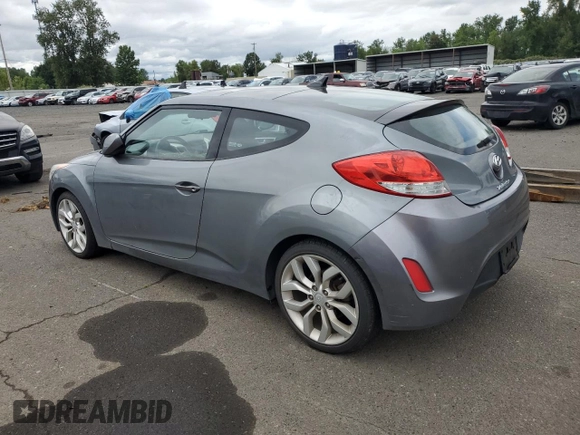 2012 Hyundai Veloster w/Gray Int with VIN KMHTC6AD9CU049604, listed as a Copart auction lot 59443995 with 170,313 mi miles and Clean title. Bid and sale history available at DreamBid. Image 2.