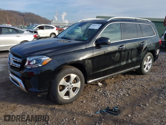 2017 Mercedes-Benz GLS 450 with VIN 4JGDF6EE6HA846688, listed as a IAAI auction lot 41824755 with 98,697 mi miles and . Bid and sale history available at DreamBid. Image 2.