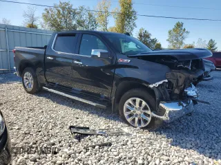 2022 Chevrolet Silverado 1500 LTZ with VIN 3GCUYGET9NG190955, listed as a Copart auction lot 75223464 with 19,225 mi miles and Salvage Title. Bid and sale history available at DreamBid. Image 4.