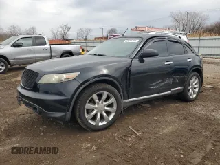 2006 Infiniti FX35 with VIN JNRAS08W46X209538, listed as a Copart auction lot 50914365 with 164,507 mi miles and Salvage Title. Bid and sale history available at carsss.com. Image 1.