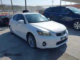 2011 Lexus CT 200h with VIN JTHKD5BH2B2015893, listed as a IAAI auction lot 42095735 with 124,619 mi miles and . Bid and sale history available at DreamBid. Image 1.