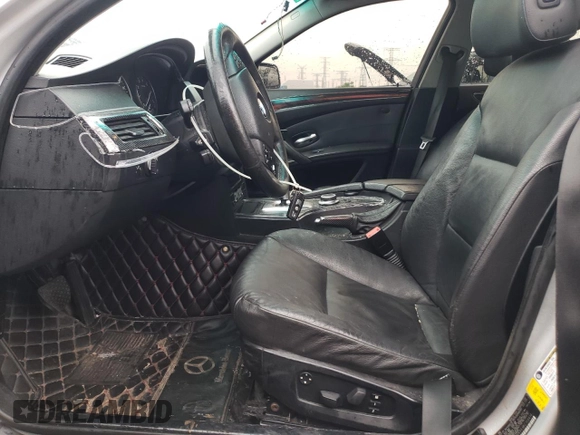 2008 BMW 5 Series 528i with VIN WBANU53518C113414, listed as a Copart auction lot 57770515 with 241,694 mi miles and Salvage title. Bid and sale history available at DreamBid. Image 7.