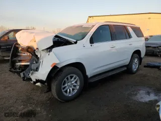 2024 Chevrolet Tahoe Commercial with VIN 1GNSKLED6RR271693, listed as a Copart auction lot 76712104 with 6,914 mi miles and Salvage Title. Bid and sale history available at carsss.com. Image 1.