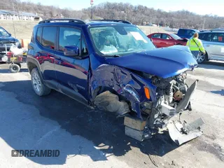 2016 Jeep Renegade Latitude with VIN ZACCJABT7GPD09217, listed as a IAAI auction lot 41738519 with 128,901 mi miles and . Bid and sale history available at carsss.com. Image 1.