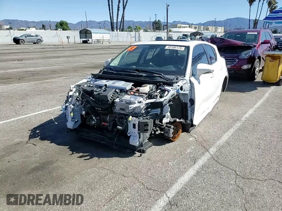 2017 Lexus CT 200h with VIN JTHKD5BH1H2284265, listed as a Copart auction lot 49106175 with Not provided miles and Salvage title. Bid and sale history available at DreamBid. Image 10.