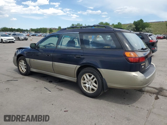 2002 Subaru Legacy Outback with VIN 4S3BH665327623842, listed as a Copart auction lot 60168375 with 113,761 mi miles and Salvage title. Bid and sale history available at DreamBid. Image 2.
