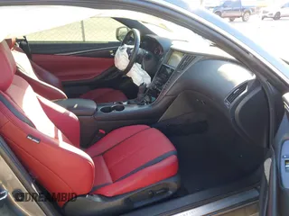 2022 Infiniti Q60 Red Sport 400 with VIN JN1FV7LL2NM680688, listed as a IAAI auction lot 41263397 with 14,001 mi miles and . Bid and sale history available at DreamBid. Image 5.