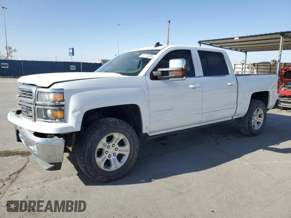 2015 Chevrolet Silverado 1500 LTZ with VIN 3GCUKSEJ4FG353967, listed as a Copart auction lot 51272035 with 105,093 mi miles and Salvage Title. Bid and sale history available at carsss.com. Image 1.