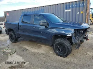 2021 Chevrolet Silverado 1500 LT Trail Boss with VIN 1GCPYFED9MZ349276, listed as a Copart auction lot 50032425 with 69,099 mi miles and Salvage Title. Bid and sale history available at DreamBid. Image 4.
